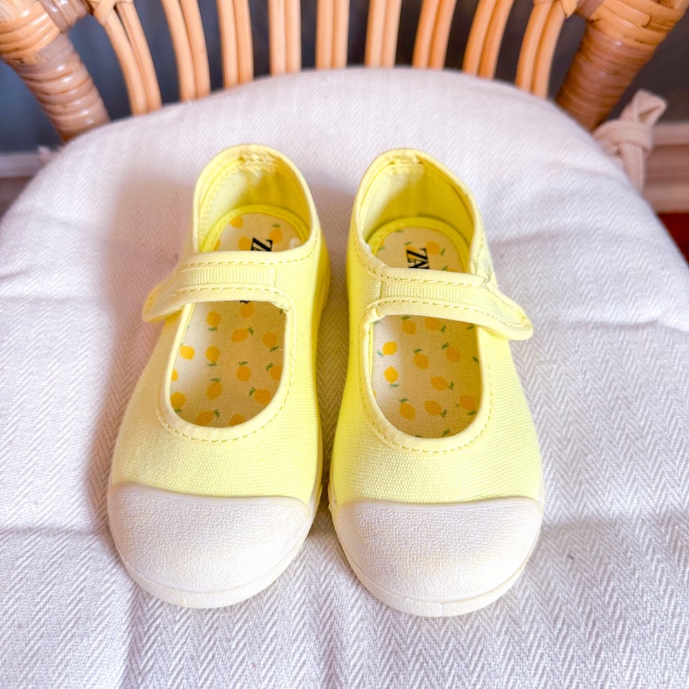 Zara BabyGirl Cotton Mary Jane Shoes